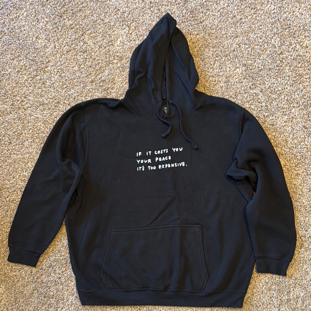 Wear The Peace Black Hoodie - 2XL